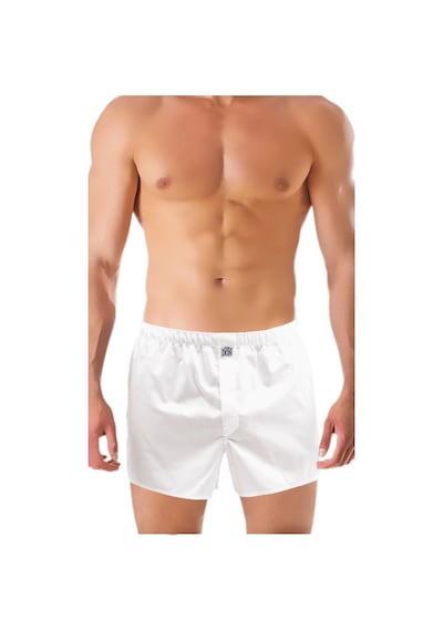 The Don Beyaz Renk Poplin Erkek Boxer
