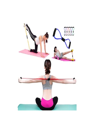 Egzersiz Direnç Lastiğikli Egzesiz Pilates Direnç Lastiği