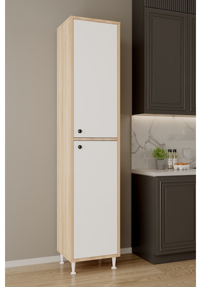 Aeka Ae-2027 Lina 2 Kapaklı Raflı Dar Yüksek Boy Banyo Çok Bölmeli Depolama Dolabı 40x180 Cm Çok Amaçlı Dolap Sonomo - Beyaz Aeka Ae-2027 Lina 2 Kapaklı Raflı Dar Yüksek Boy Banyo Çok Bölmeli Depolama Dolabı 40x180 Cm Çok Amaçlı Dolap Sonomo - Beyaz