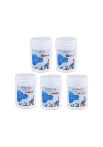 Spp Superpool Superchlor 90 Tb %90 Premium Tablet Klor 1 Kg 5 Adet Havuz Kimyasalı