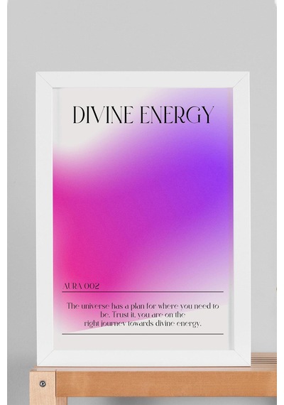 Divine Energy Çerçeveli Tablo İlahi Enerji 002 Aura Renkleri