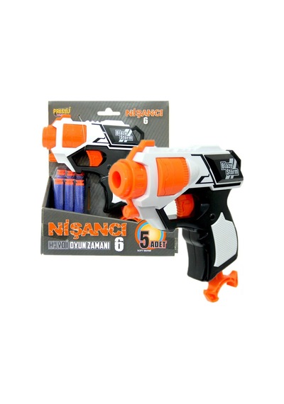 Nişancı Sünger Dart Atan Silah-6 Dartlı