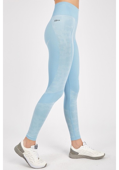 Maraton Active Slimfit Kadın Fitness Mavi Tayt 812081-mavi