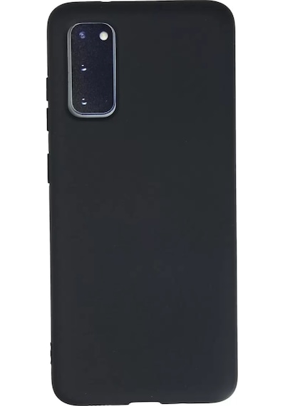 Newface Samsung Galaxy S20 Kılıf Nano İçi Kadife Silikon - Lacivert Siyah