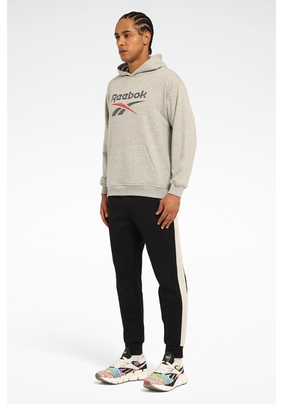 Reebok New Id Reg Hoodıe Gri Erkek Sweatshirt Gri-lacı-kırmızı