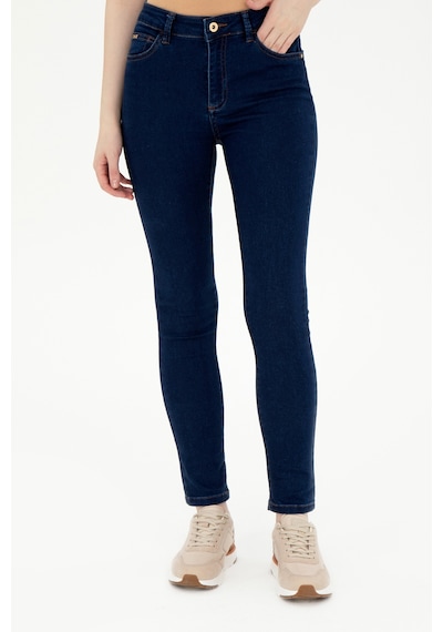 U.S. Polo Assn. Kadın Koyu Mavi Toothpick Fit Jean Pantolon 50299372-DN0023