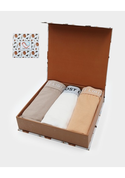 Gost Liria -signature Glow Erkek Boxer 3 Lü Paket - Çok Renkli Çok Renkli