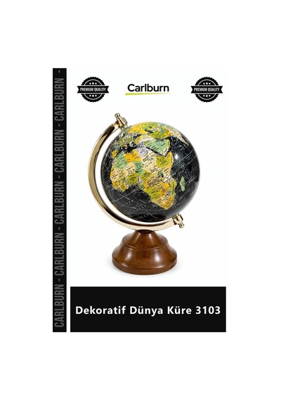 Özel Üretim Modern Ofis Masaüstü Aksesuar Hediyelik Şık Büyük Boy Kaliteli Dekoratif Dünya Küre 3103