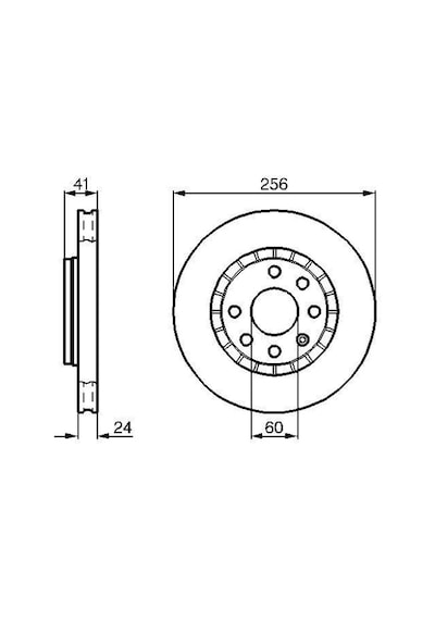 Opel Vectra B 1.6 1995-2003 Bosch Ön Disk 2 Adet N11.2654