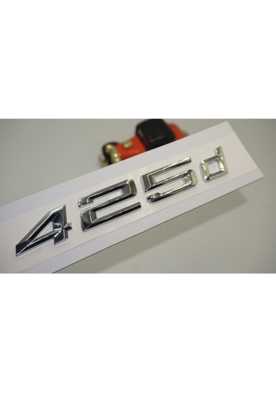 Bmw 425d Bagaj Uyumlu Krom Metal 3m 3d Yazı Logo