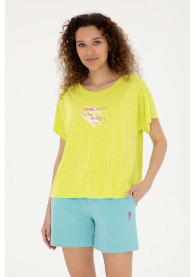 U.S. Polo Assn. Kadın Fıstık Yeşili Bisiklet Yaka Tişört 50284355-VR087 U.S. Polo Assn. Kadın Fıstık Yeşili Bisiklet Yaka Tişört 50284355-VR087