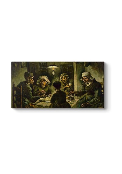 Vincent Van Gogh - The Potato Eaters Tablosu 140 X 70