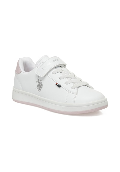 U.s. Polo Assn. Enıya Jr 5fx Beyaz Kız Çocuk Sneaker Beyaz-Pudra