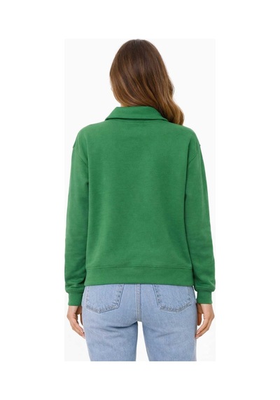 Bebuy Sweatshirt Yarım Fermuarlı Yeşil