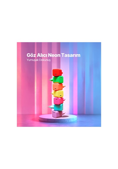 Ttec Smartcharger Gan 45w Avs Pd Seyahat Hızlı Şarj Aleti + Usb-c - Usb-c 3a 120 Cm Kablo Neon 40809782