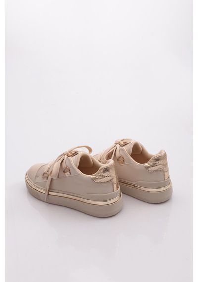 Dgn B0063 Kadin Spor Ayakkabi Bej