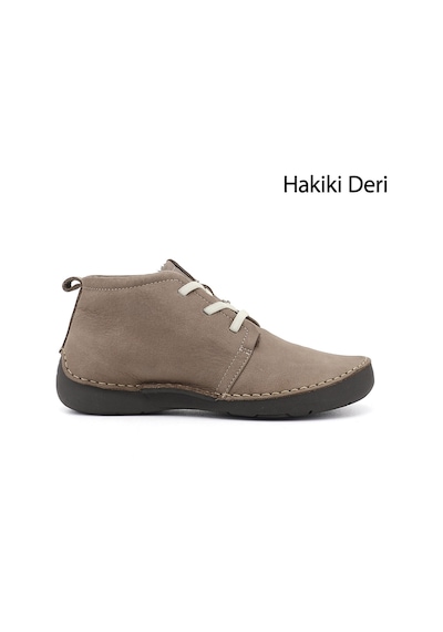 Gönderir Gönderi R Kadın Vizon Nubuk Bağcıklı Hakiki Deri Comfort Bot Dkzb02842661