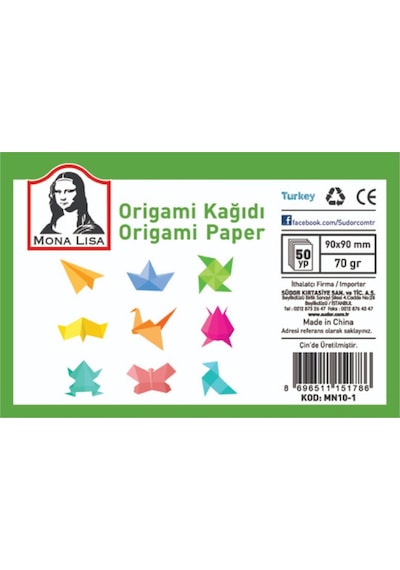 Origami Kağıdı 9X9Cm 50 Yaprak
