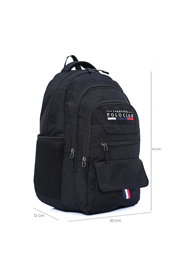 Cambridge Polo Club Hafif Unisex Sırt Çantası Siyah