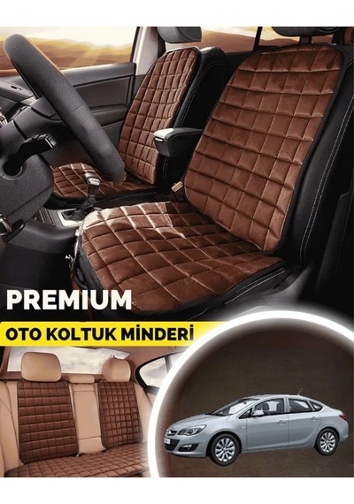 Opel Astra J 5 Koltuk Minderi Ortopedik Cepli Araç Ve Kılıf Seti Tam Uyumlu, Taba Renk, Konforlu Tasarım