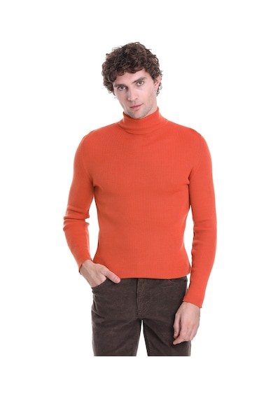 Hatemoğlu Turuncu Slim Fit Fitilli Balıkçı Yaka Yünlü Triko Kazak 34232023 Turuncu Hatemoğlu Turuncu Slim Fit Fitilli Balıkçı Yaka Yünlü Triko Kazak 34232023 Turuncu