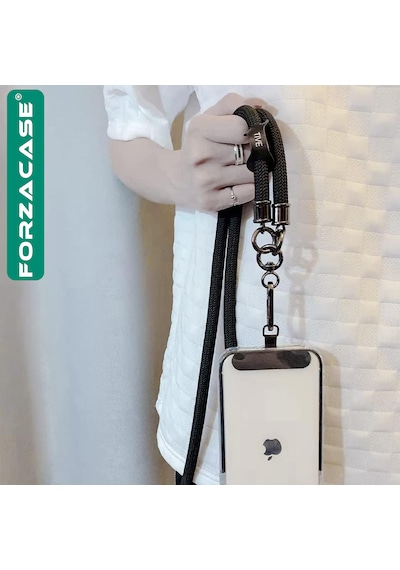 Forzacase 360 Döner Başlıklı Telefon İp Askılıklar İçin Kılıf İçi Telefon Zinciri Sabitleme Aparatı Askı Pedi - Fc1238