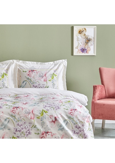 Karaca Home Melosa Pembe %100 Pamuk Tek Kişilik Nevresim Takımı