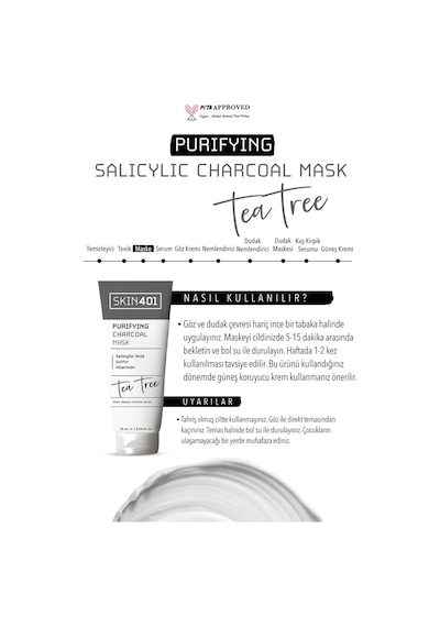 Skin401 Arındırıcı Sülfür & Kömür Maskesi 75ml