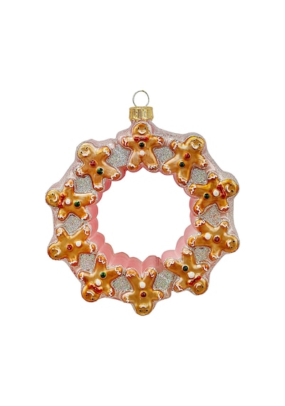 Diamond Kurabiye Adam Cam Yılbaşı Süsü 12 Cm
