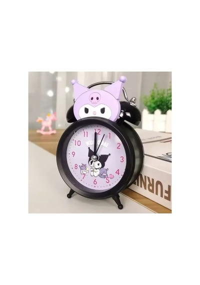Masa Saati Çocuk Ve Genç Odası Akar Saniyeli Alarm Saat Siyah