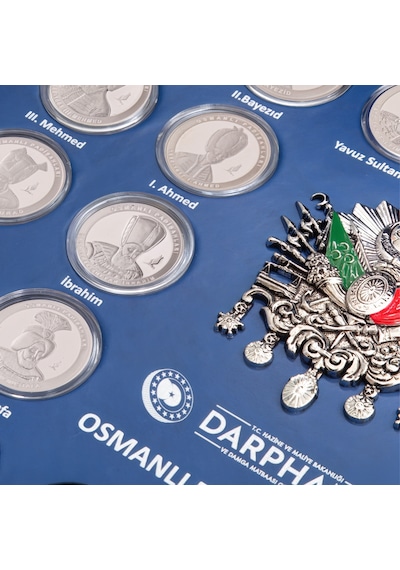 Agakulche Osmanlı Padişahları 24 Adet Gümüş Sikke Coin Set