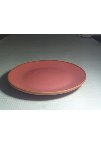 Seramik Sunum Tabağı 18 Cm Pembe 4 Adet