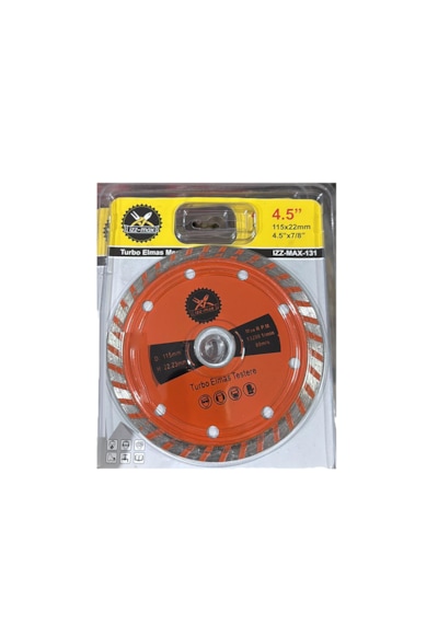 Turbo Elmas Testere 115x22mm 4.5 10 Adet