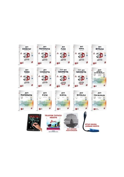 3d Ayt Tüm Dersler Video Destekli Sorulu Konu + Ayt Denemeler