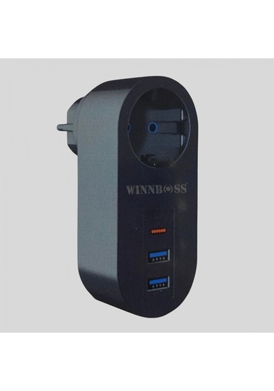 2 Usb,1 Type-c Girişli 1'li Çocuk Korumalı,ısıya Karşı Dayanıklı 2500watt Termal Akım Korumalı Priz