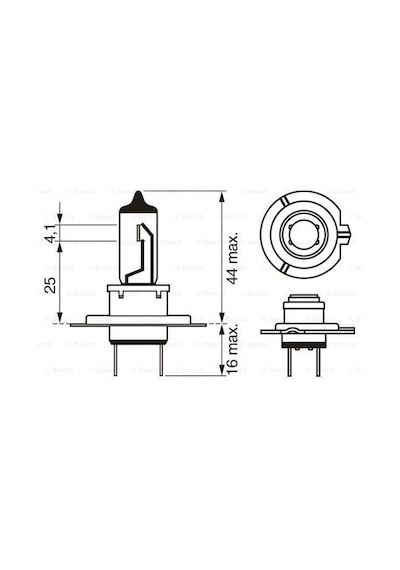 BOSCH 1987301012 Ampul Px26D Pure Lıght 12V H7