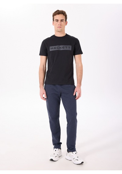 Hackett Siyah Erkek %100 Pamuk Slim Fit T-shirt Hm500830