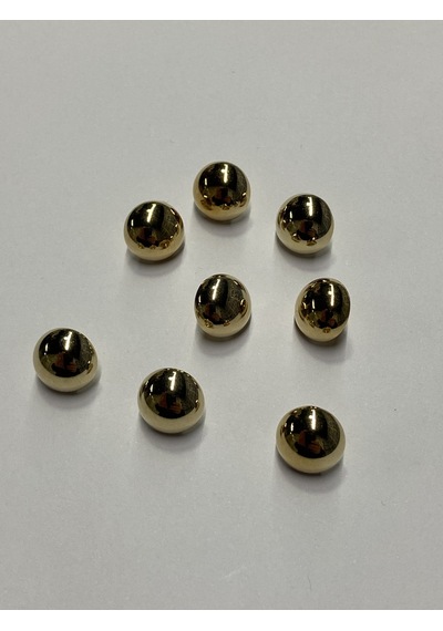 Bombeli Bluz Düğmesi / Metal Bluz Düğmesi/ 8 Li Set / Gold 527715