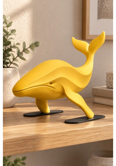 Balina Figürlü Dekoratif Biblo - 22cm Büyük Boy 86267331