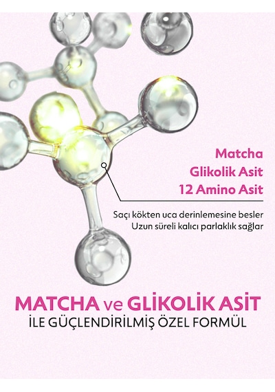 Matcha Gloss Glikolik Asit İçeren Işıltı Ve Parlaklık Veren Saç Bakım Kremi