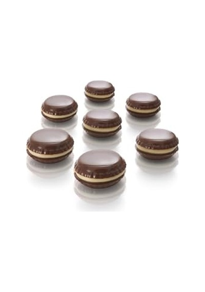 Siliko World Silikon Çikolata Kalıbı Ve Mini Makaron Silikon Kalıbı, Kahverengi Diğer