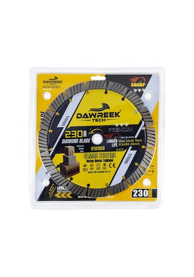 Dawreek Dt015cd 230mm Premium Segmentli Elmas Testere Beton Beton-duvar-tuğla