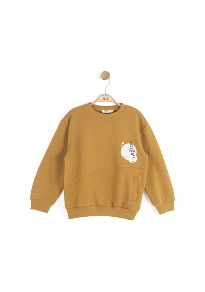 Xo Kids Erkek Çocuk Swaetşirt 4-8 Yaş 49509 Hardal