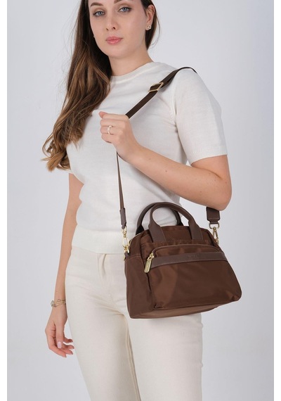Silver Polo Sp1216 Kadın El Çantası Saten Kahve-kahve