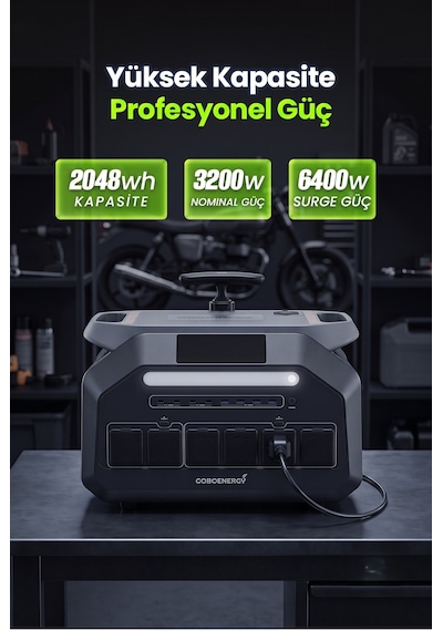 Goboenergy P3200 2048wh Lifepo4 3200w Max. Taşınabilir Güç İstasyonu,güç Kaynağı