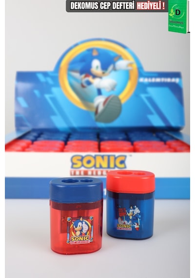 X Dekomus Lisanslı Sonic 2 Adet Çift Bıçaklı Kalemtraş