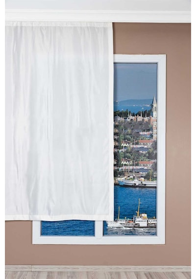 Atlas Güneşlik Perde Krem / Ölçünüze Özel Dikim Krem