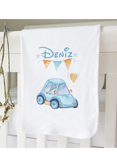 Bk Kids Kişiye Özel İsimli 6 Parça Bebek Body Zıbın Battaniye Ve Yastık Hediye Seti, Yeni Doğan Bebek Giyim Hediyesi-10