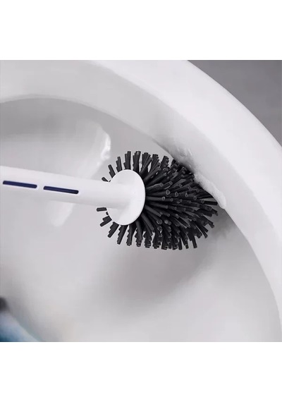 Home Deterjan Hazneli Silikon Tuvalet Fırçası Çok Renkli