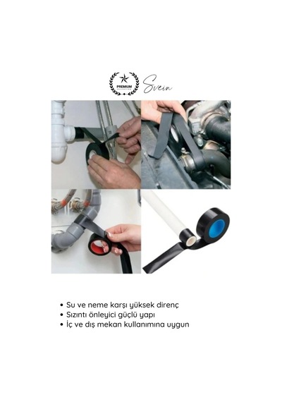 Eriyenbant 20mmx3m Su Geçirmez Eriyen Bant Kendinden Kaynaşan İzolasyon Bandı Suya Dayanıklı 2 Ad.